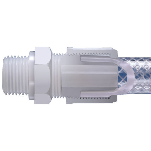 T-shaped tube connector - 1B - EM-Technik GmbH - elbow / plastic