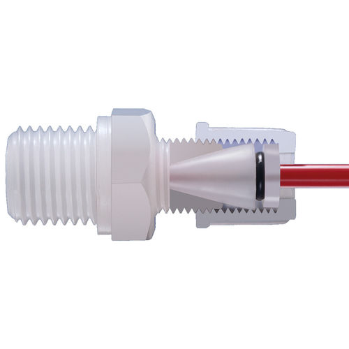 T-shaped tube connector - 2M - EM-Technik GmbH - cross / elbow / plastic