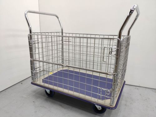 Transport cart - 6019-MD - Novodinámica S.L.U. - metal wire / wire mesh platform / multipurpose