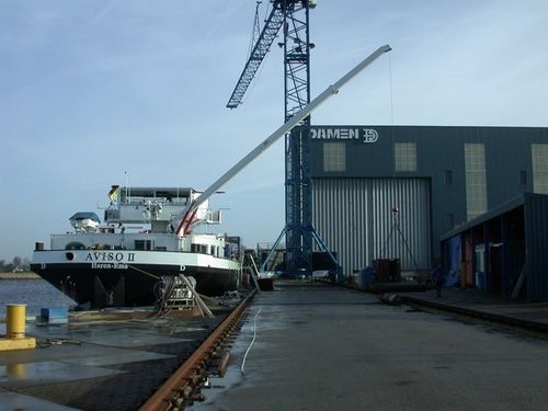 Barge crane - TSK series - Büter Hebetechnik GmbH - boom / shipbuilding / lifting