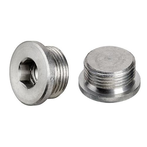 Round plug - TEI - Fratelli Giacomello - threaded / aluminum / drain