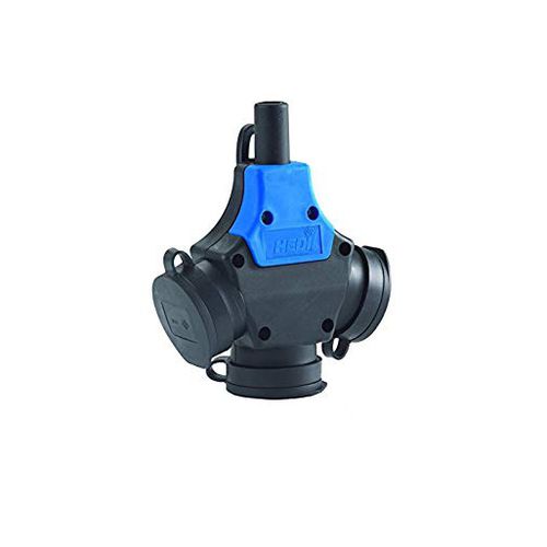 Wall-hung plug and socket - 9061 - HEDI GmbH - IP44 / rugged / Schuko type