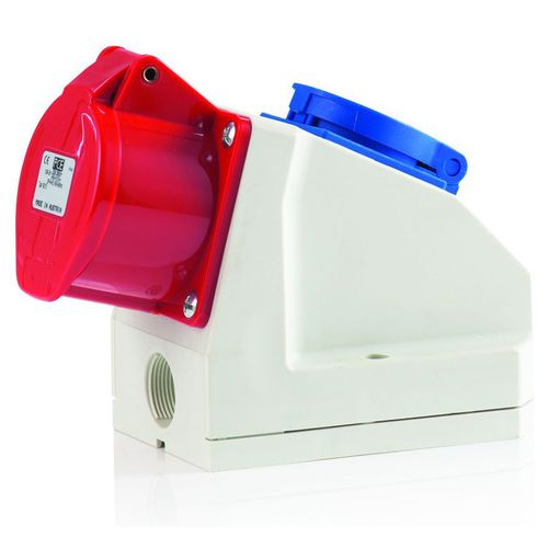 Wall-mounted electrical socket - 97001 - HEDI GmbH - IP44 / Schuko type / CEE