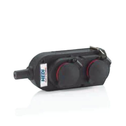 Wall-hung plug and socket - 9043 - HEDI GmbH - IP44 / industrial