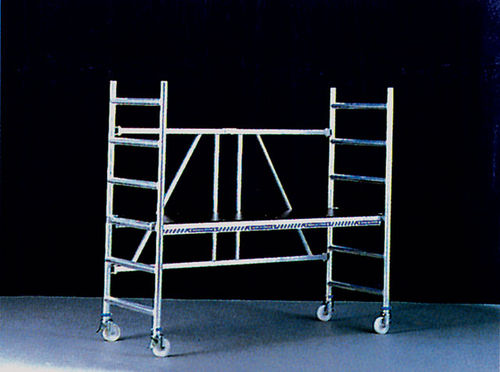 Mobile scaffolding tower - 0.8 - 1.7 m | KL 07-20/ 13-20 series - Mauderer Alutechnik - facade / modular