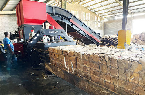 Cardboard baling press - ENERPAT AMERICA - for waste / for paper / for packaging