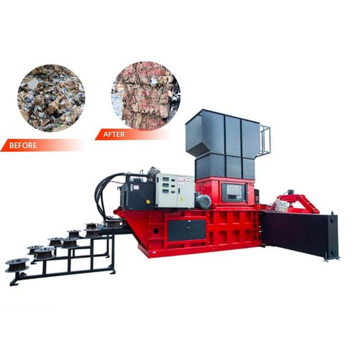 Textile baling press - HBA series - ENERPAT AMERICA - horizontal / top-loading / automatic