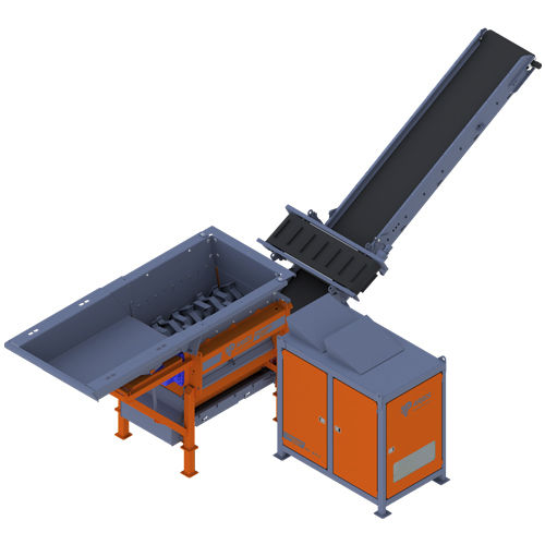 Primary shredder - EKOMAXX 800 e-pu - ARJES - Recycling Innovation - double shaft / for wood / paper