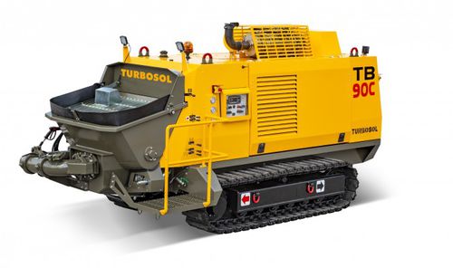 Crawler concrete pump - TB 90C - TURBOSOL PRODUZIONE SRL - for construction / diesel