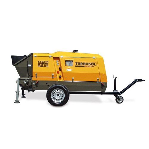 Trailer-mounted concrete pump - BETON MASTER - TURBOSOL PRODUZIONE SRL - for construction / wear-resistant