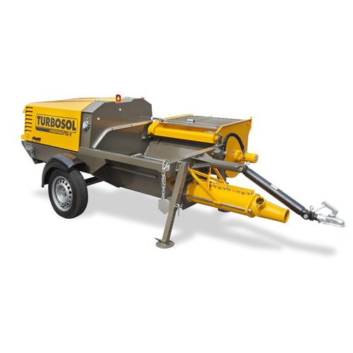 Trailer-mounted concrete pump - PRO H BMS - TURBOSOL PRODUZIONE SRL - for construction / diesel