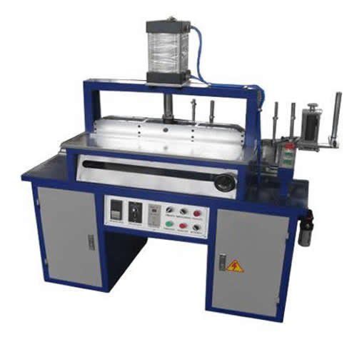 Electro-pneumatic hot foil stamping machine - HS-RR150 - LC Printing Machine Factory Limited - for large print areas / with automatic feeder / for leather