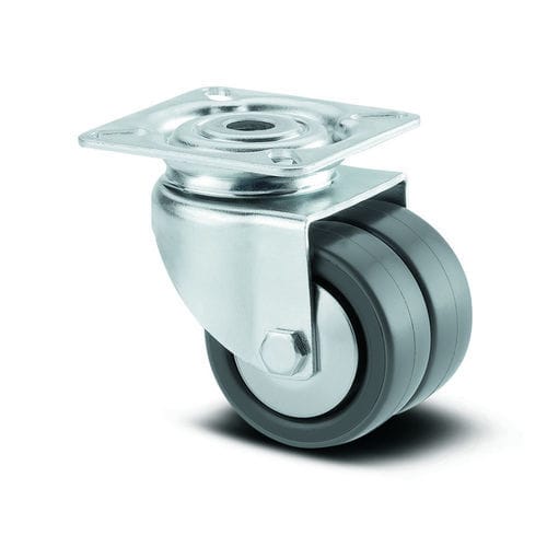 Swivel caster - Agila twin - TENTE ® - base plate / double / twin