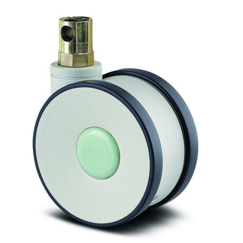 Swivel caster - Linea clinic - TENTE ® - base plate / polyamide / polyurethane