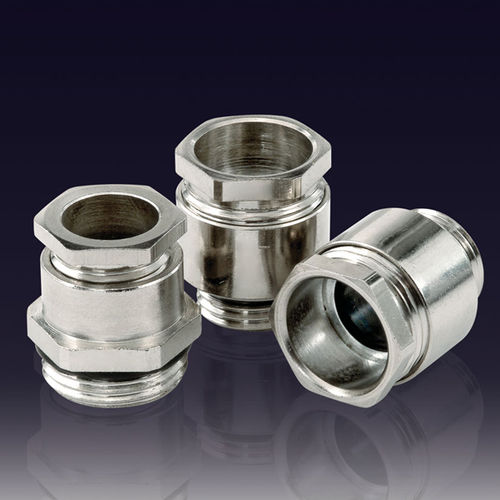 Nickel-plated brass cable gland - PKM-P series  - BOXCO Inc. - IP65 / threaded / straight