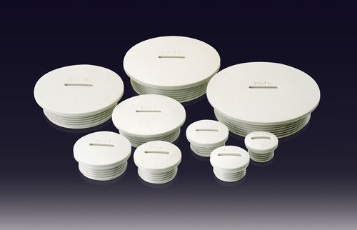 Round plug - SP-PG series  - BOXCO Inc. - threaded / polyamide / protection