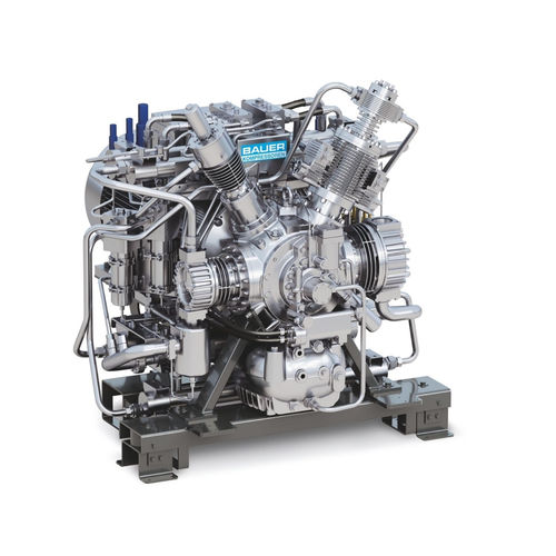 Water-cooled compressor -  GB 26 (Elio) - BAUER KOMPRESSOREN GmbH - piston / helium / electrically-powered