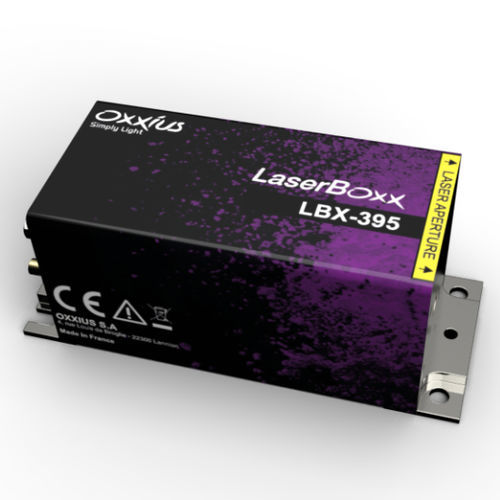 Continuous laser diode - LBX-395 - Oxxius - pulsed / solid-state / visible