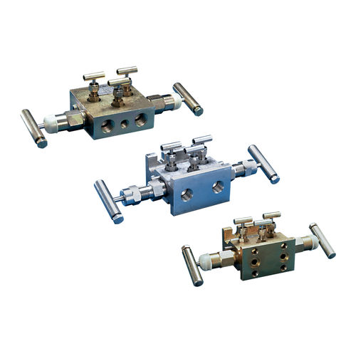 5-way manifold - M63A/65T/65A - Pentair Valves & Controls - for gas