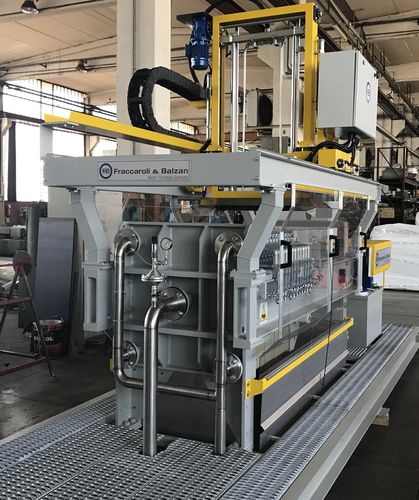 Side-beam filter press - FB/800-10 - FRACCAROLI & BALZAN S.p.a - automatic / for sludge / mobile