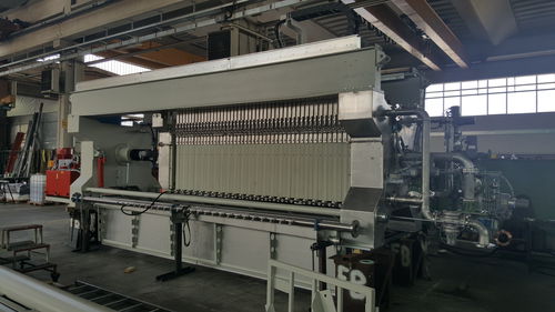 Overhead beam filter press - FB/1200-40 - FRACCAROLI & BALZAN S.p.a - automatic / for sludge