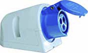 Wall-mounted plug and socket - 16 A, 230 V, IP 67 - Portalamparas y Accesorios SOLERA S.A. - CEE
