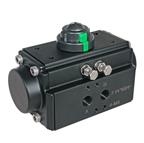 Pneumatic actuator - RA - SAF S.R.L. - rotary / single-acting / aluminum