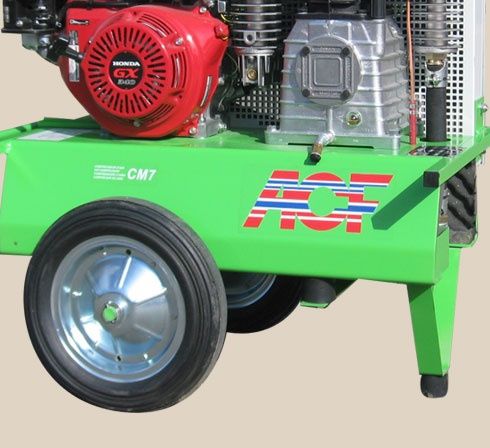 Piston compressor - CM7 - ACF France - air / gasoline engine / on casters