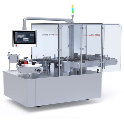 PLC-controlled labelling machine - ESA series - Bausch + Ströbel Maschinenfabrik Ilshofen GmbH+Co. KG - for bottles / for self-adhesive labels / compact