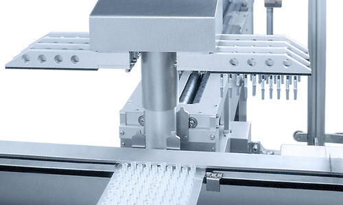 Pick-and-place decrater - SET  - Bausch + Ströbel Maschinenfabrik Ilshofen GmbH+Co. KG - fully-automatic / syringe / for the pharmaceutical industry