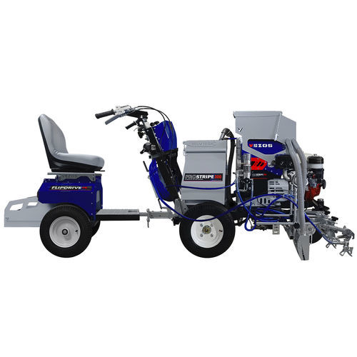 Road paint striping machine - PROSTRIPE 300 SP - VEZOS - hydraulic / self-propelled / 2 paint guns