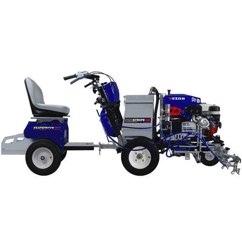 Hydraulic paint striping machine - PROSTRIPE 300 SP FLIPDRIVE - VEZOS - self-propelled / 2 paint guns