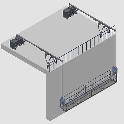 Work platform - GEDA GmbH - suspended / for construction site / electric