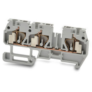 DIN rail-mounted terminal block - 42413 series - Morsettitalia - screwless / spring / plastic