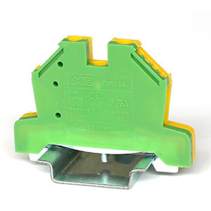 DIN rail-mounted terminal block - 43454 series - Morsettitalia - screw connection / plastic / grounding