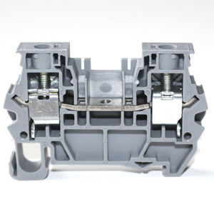 DIN rail-mounted terminal block - 5376100 series - Morsettitalia - screw connection / feed-through / gray