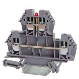 DIN rail-mounted terminal block - 43549 - Morsettitalia - screw connection / with LED