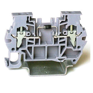 DIN rail-mounted terminal block - 5374102 - Morsettitalia - screw connection / feed-through / diode