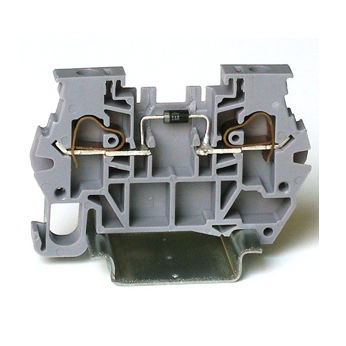 DIN rail-mounted terminal block - 5274102 - Morsettitalia - spring / gray / with LED