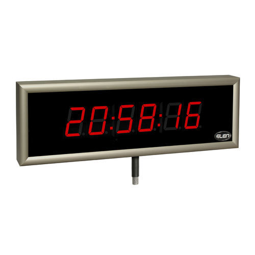 Wall-mounted clock - NDC 57/6 THS R L20 12DC   - ELEN, s.r.o. - LED / thermometer / hygrometer