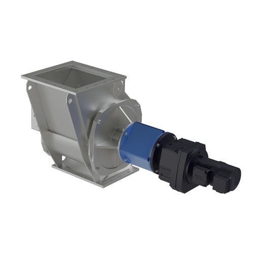 Pneumatic conveying rotary valve - ZST  - Jaudt Dosiertechnik Maschinenfabrik GmbH - for bulk materials / tangential / square-flange