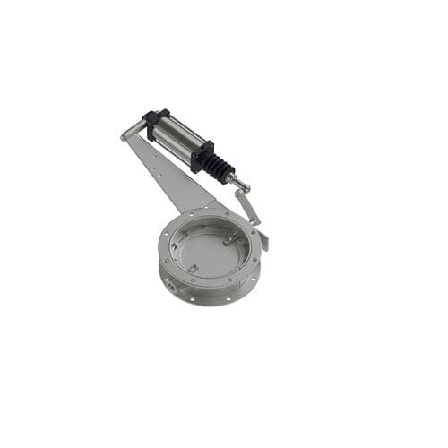 Butterfly valve - DKB - Jaudt Dosiertechnik Maschinenfabrik GmbH - lever / hand / pneumatic