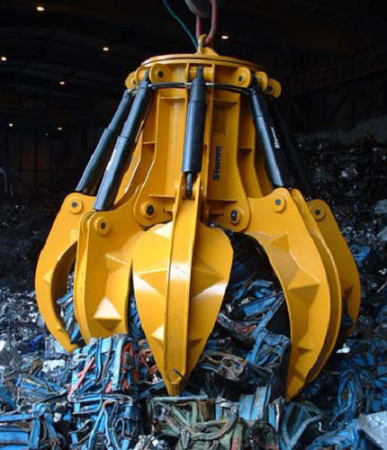 Orange peel grab - 1.6 - 10 m³ | PH 3.5 series - STEMM EQUIPOS INDUSTRIALES, S.L. - hydraulic / scrap / 6-shell
