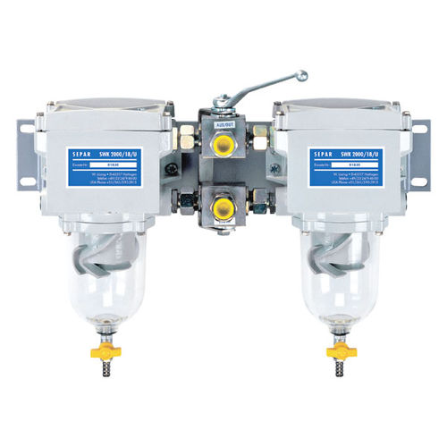 Fuel separator filter - SWK-2000-18 Duplex - Separ of the Americas, LLC - water / particulate