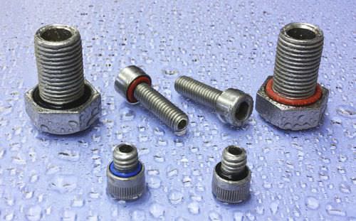 Leak-proofing screw - ZaGO Manufacturing Co. - with hexagonal head / stainless steel