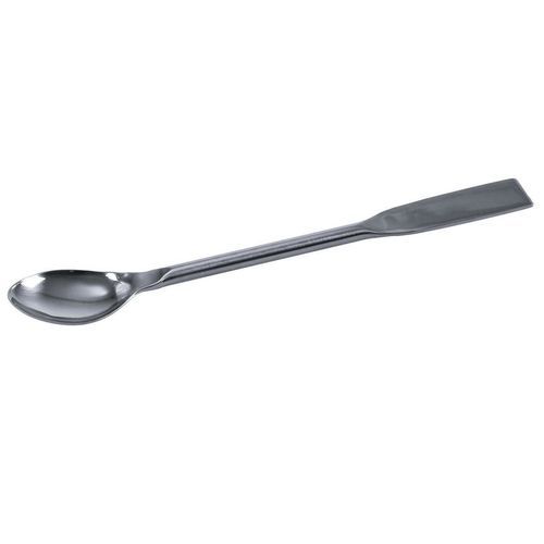 Spoon spatula - Bürkle - for laboratory / for powders / stainless steel