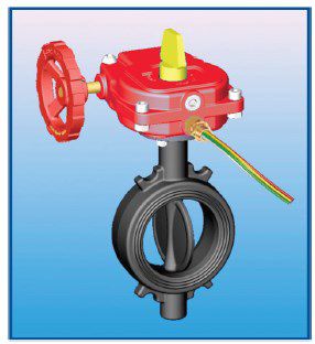 Butterfly valve - UL/FM - ROLLAND - with handwheel / for water / wafer