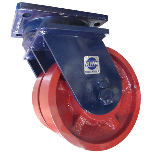 Swivel caster - 2-95  - RWM Casters - base plate / high load capacity / powder