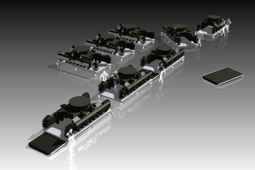 Electric self-propelled trailer - Seaqx NV - 5-axle / for heavy loads / lifting