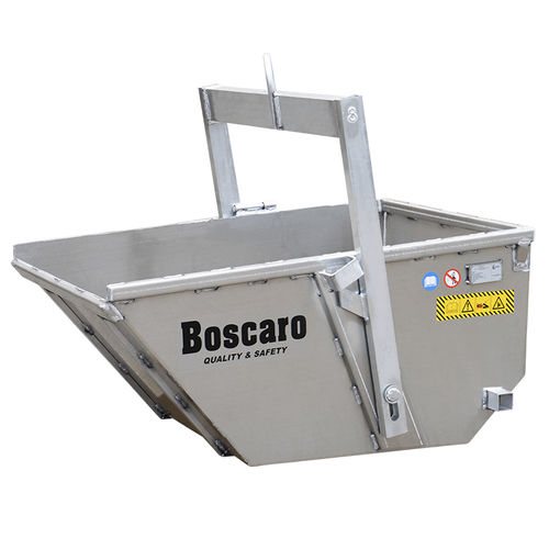 Aluminum self-discharging boat skip - A-DALU - Boscaro s.r.l.